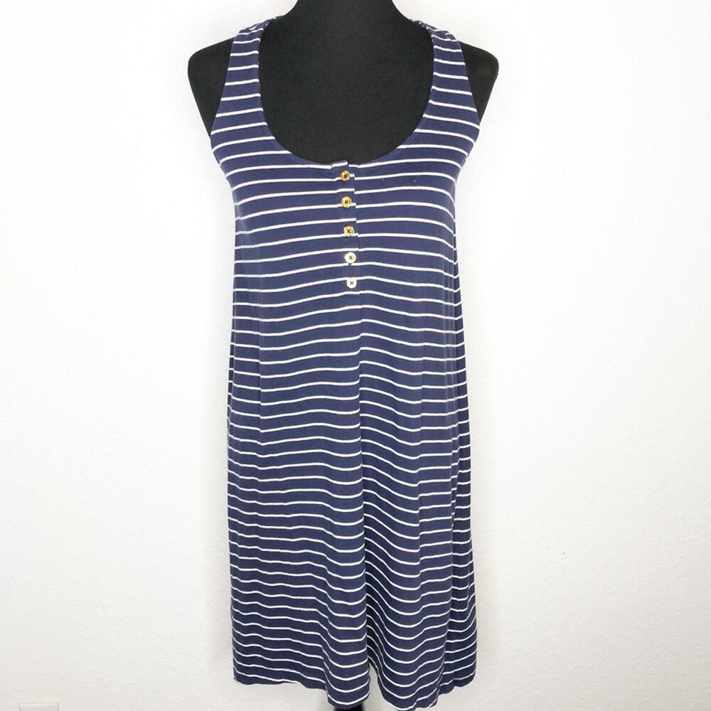 Lillyβ Pulitzer navy blue white striped tank dress size Extra Small XS